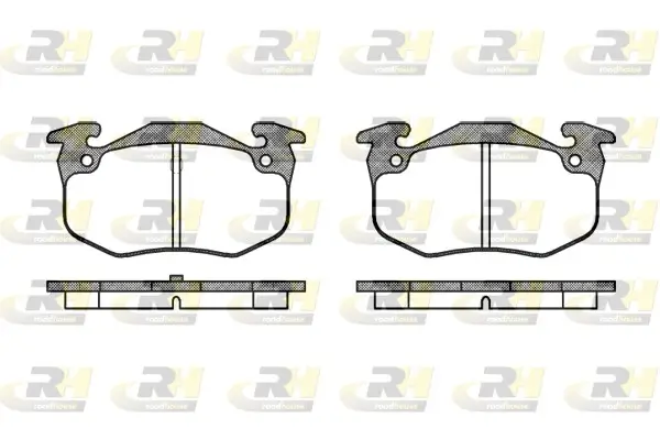 Bremsbelagsatz, Scheibenbremse Hinterachse ROADHOUSE 2144.50