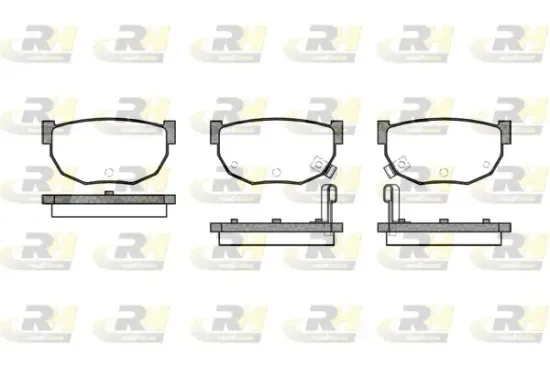 Bremsbelagsatz, Scheibenbremse Hinterachse ROADHOUSE 2151.02 Bild Bremsbelagsatz, Scheibenbremse Hinterachse ROADHOUSE 2151.02