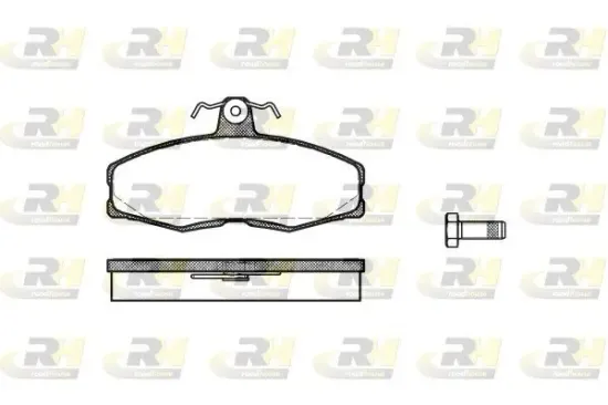 Bremsbelagsatz, Scheibenbremse Vorderachse ROADHOUSE 2154.00 Bild Bremsbelagsatz, Scheibenbremse Vorderachse ROADHOUSE 2154.00