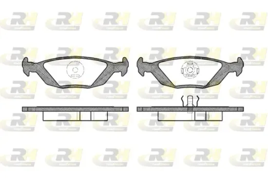 Bremsbelagsatz, Scheibenbremse Hinterachse ROADHOUSE 2155.20 Bild Bremsbelagsatz, Scheibenbremse Hinterachse ROADHOUSE 2155.20