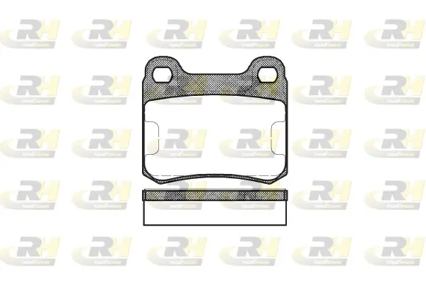 Bremsbelagsatz, Scheibenbremse Hinterachse ROADHOUSE 2157.10