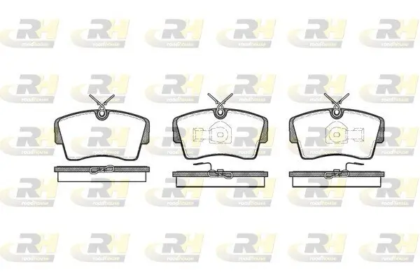Bremsbelagsatz, Scheibenbremse Vorderachse ROADHOUSE 2173.00
