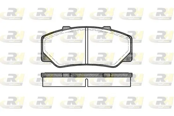 Bremsbelagsatz, Scheibenbremse Vorderachse ROADHOUSE 2176.00