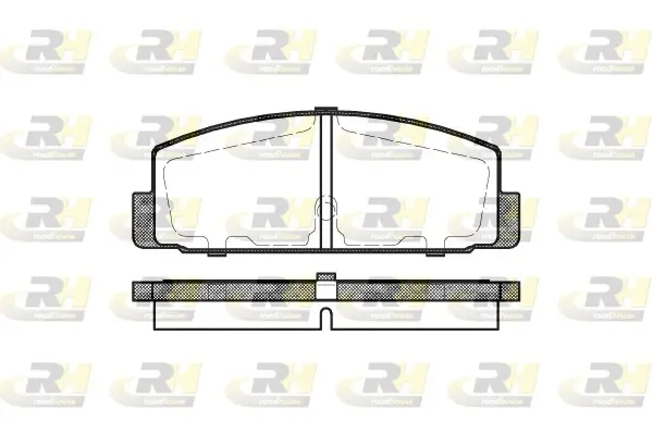 Bremsbelagsatz, Scheibenbremse Hinterachse ROADHOUSE 2179.30
