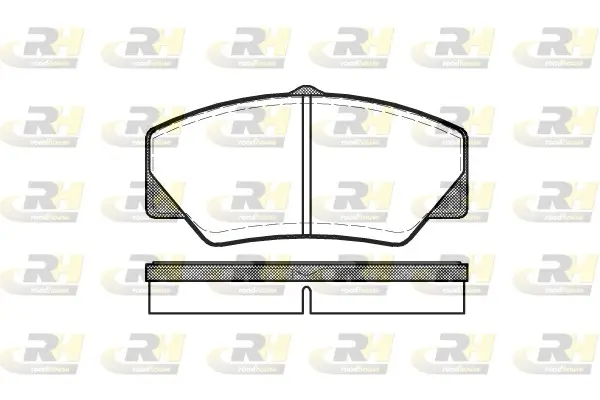 Bremsbelagsatz, Scheibenbremse Vorderachse ROADHOUSE 2206.00