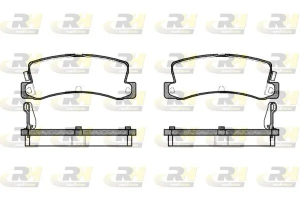 Bremsbelagsatz, Scheibenbremse Hinterachse ROADHOUSE 2214.04