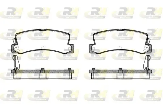 Bremsbelagsatz, Scheibenbremse Hinterachse ROADHOUSE 2214.04 Bild Bremsbelagsatz, Scheibenbremse Hinterachse ROADHOUSE 2214.04