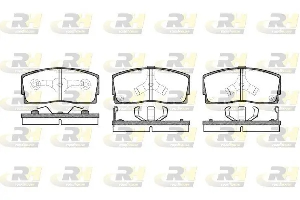 Bremsbelagsatz, Scheibenbremse Vorderachse ROADHOUSE 2254.02