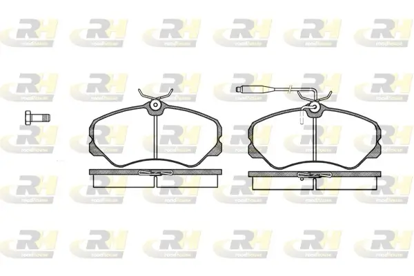 Bremsbelagsatz, Scheibenbremse Vorderachse ROADHOUSE 2261.02