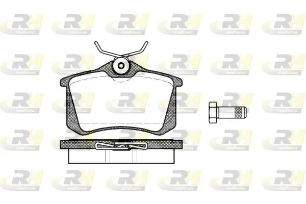 Bremsbelagsatz, Scheibenbremse Hinterachse ROADHOUSE 2263.01