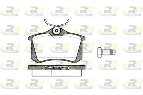Bremsbelagsatz, Scheibenbremse Hinterachse ROADHOUSE 2263.01 Bild Bremsbelagsatz, Scheibenbremse Hinterachse ROADHOUSE 2263.01