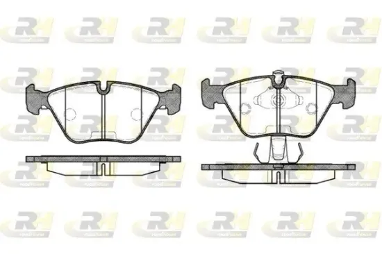 Bremsbelagsatz, Scheibenbremse Vorderachse ROADHOUSE 2270.15 Bild Bremsbelagsatz, Scheibenbremse Vorderachse ROADHOUSE 2270.15