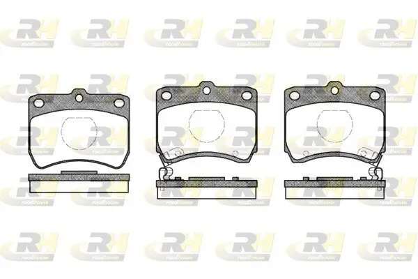 Bremsbelagsatz, Scheibenbremse Vorderachse ROADHOUSE 2271.02