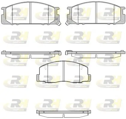 Bremsbelagsatz, Scheibenbremse Vorderachse ROADHOUSE 2306.12
