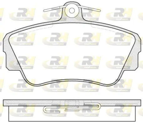 Bremsbelagsatz, Scheibenbremse Vorderachse ROADHOUSE 2309.00 Bild Bremsbelagsatz, Scheibenbremse Vorderachse ROADHOUSE 2309.00