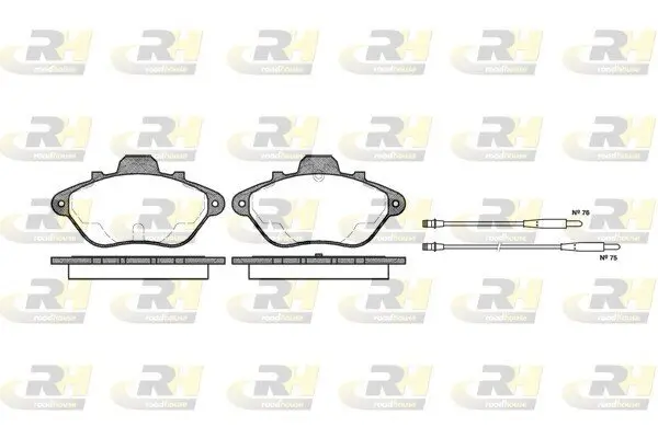 Bremsbelagsatz, Scheibenbremse Vorderachse ROADHOUSE 2310.14