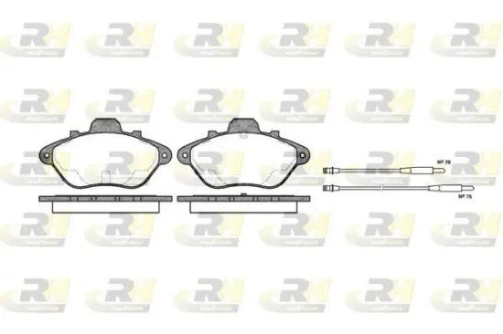 Bremsbelagsatz, Scheibenbremse Vorderachse ROADHOUSE 2310.14 Bild Bremsbelagsatz, Scheibenbremse Vorderachse ROADHOUSE 2310.14