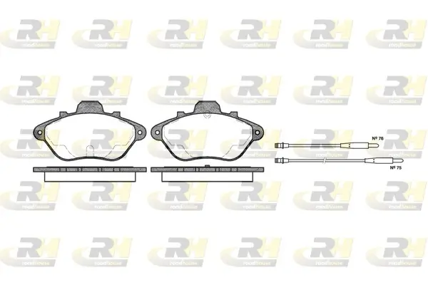 Bremsbelagsatz, Scheibenbremse Vorderachse ROADHOUSE 2310.14