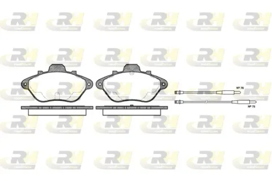 Bremsbelagsatz, Scheibenbremse Vorderachse ROADHOUSE 2310.14 Bild Bremsbelagsatz, Scheibenbremse Vorderachse ROADHOUSE 2310.14