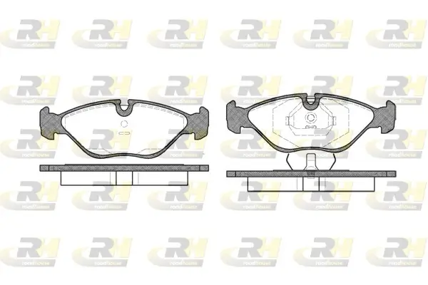 Bremsbelagsatz, Scheibenbremse Vorderachse ROADHOUSE 2319.00