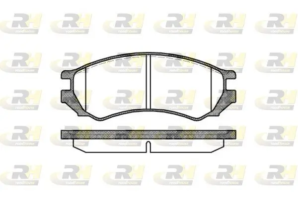 Bremsbelagsatz, Scheibenbremse Vorderachse ROADHOUSE 2344.00