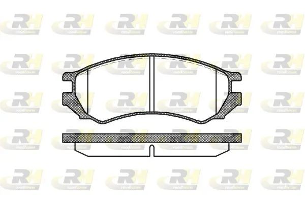 Bremsbelagsatz, Scheibenbremse Vorderachse ROADHOUSE 2344.00