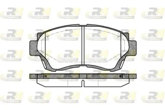 Bremsbelagsatz, Scheibenbremse Vorderachse ROADHOUSE 2370.00 Bild Bremsbelagsatz, Scheibenbremse Vorderachse ROADHOUSE 2370.00