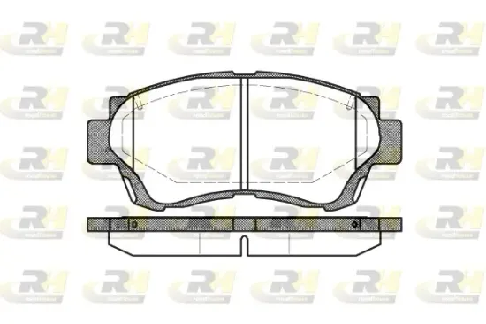 Bremsbelagsatz, Scheibenbremse Vorderachse ROADHOUSE 2370.00 Bild Bremsbelagsatz, Scheibenbremse Vorderachse ROADHOUSE 2370.00