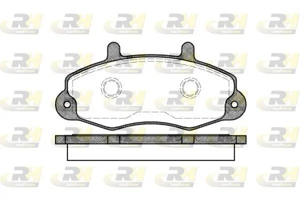 Bremsbelagsatz, Scheibenbremse Vorderachse ROADHOUSE 2391.00