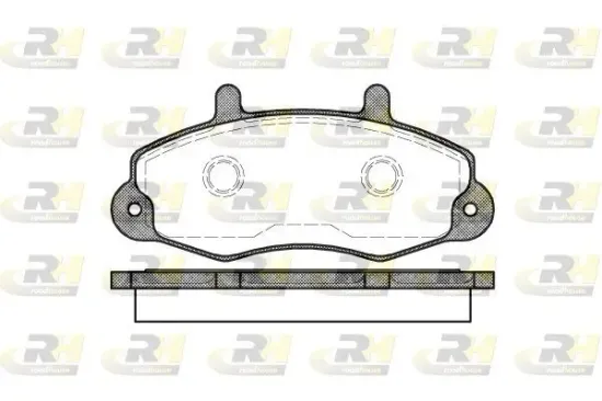 Bremsbelagsatz, Scheibenbremse Vorderachse ROADHOUSE 2391.00 Bild Bremsbelagsatz, Scheibenbremse Vorderachse ROADHOUSE 2391.00