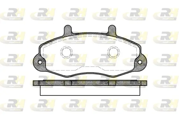Bremsbelagsatz, Scheibenbremse Vorderachse ROADHOUSE 2391.00