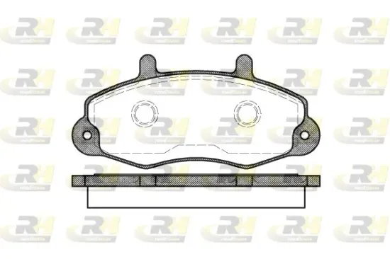 Bremsbelagsatz, Scheibenbremse Vorderachse ROADHOUSE 2391.00 Bild Bremsbelagsatz, Scheibenbremse Vorderachse ROADHOUSE 2391.00