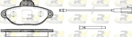 Bremsbelagsatz, Scheibenbremse Vorderachse ROADHOUSE 2414.21 Bild Bremsbelagsatz, Scheibenbremse Vorderachse ROADHOUSE 2414.21