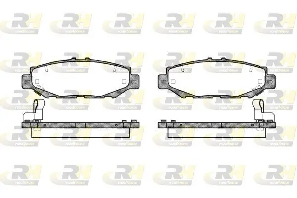 Bremsbelagsatz, Scheibenbremse Hinterachse ROADHOUSE 2424.04