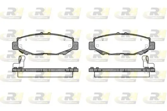 Bremsbelagsatz, Scheibenbremse Hinterachse ROADHOUSE 2424.04 Bild Bremsbelagsatz, Scheibenbremse Hinterachse ROADHOUSE 2424.04