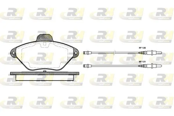 Bremsbelagsatz, Scheibenbremse Vorderachse ROADHOUSE 2439.04