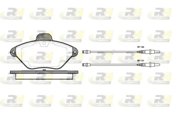 Bremsbelagsatz, Scheibenbremse Vorderachse ROADHOUSE 2439.04 Bild Bremsbelagsatz, Scheibenbremse Vorderachse ROADHOUSE 2439.04