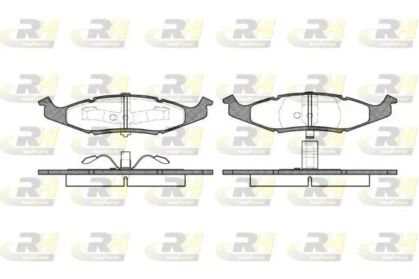 Bremsbelagsatz, Scheibenbremse Vorderachse ROADHOUSE 2477.00