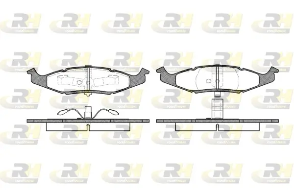 Bremsbelagsatz, Scheibenbremse Vorderachse ROADHOUSE 2477.00