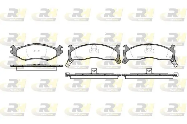Bremsbelagsatz, Scheibenbremse Vorderachse ROADHOUSE 2484.02