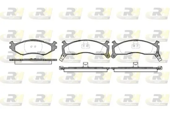 Bremsbelagsatz, Scheibenbremse Vorderachse ROADHOUSE 2484.02 Bild Bremsbelagsatz, Scheibenbremse Vorderachse ROADHOUSE 2484.02