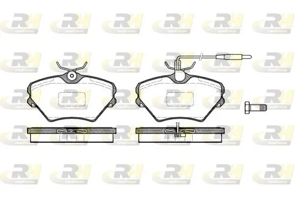 Bremsbelagsatz, Scheibenbremse Vorderachse ROADHOUSE 2485.02