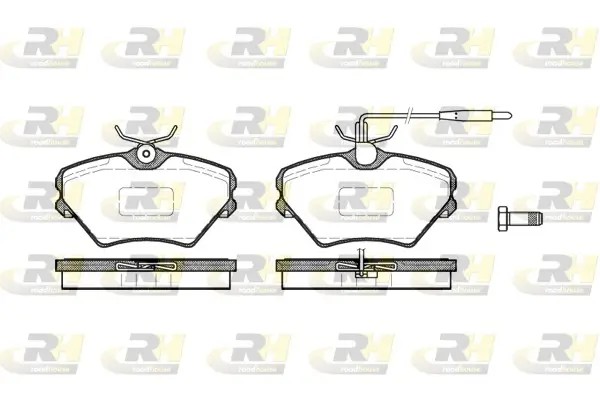 Bremsbelagsatz, Scheibenbremse Vorderachse ROADHOUSE 2485.02