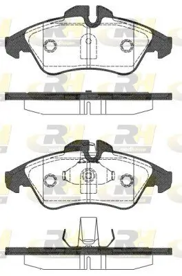 Bremsbelagsatz, Scheibenbremse Vorderachse ROADHOUSE 2578.10 Bild Bremsbelagsatz, Scheibenbremse Vorderachse ROADHOUSE 2578.10