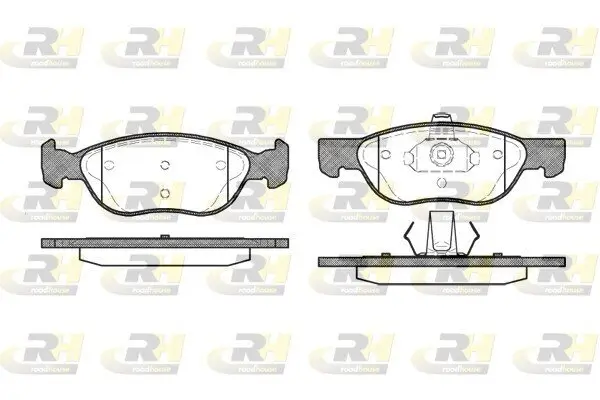 Bremsbelagsatz, Scheibenbremse Vorderachse ROADHOUSE 2587.00