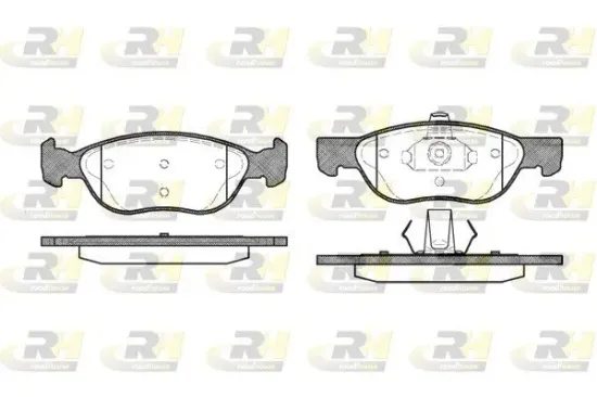 Bremsbelagsatz, Scheibenbremse Vorderachse ROADHOUSE 2587.00 Bild Bremsbelagsatz, Scheibenbremse Vorderachse ROADHOUSE 2587.00
