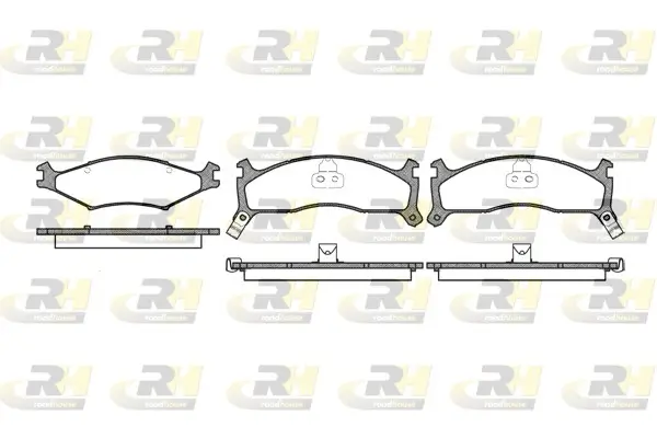 Bremsbelagsatz, Scheibenbremse Vorderachse ROADHOUSE 2600.02