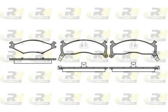 Bremsbelagsatz, Scheibenbremse Vorderachse ROADHOUSE 2600.02 Bild Bremsbelagsatz, Scheibenbremse Vorderachse ROADHOUSE 2600.02