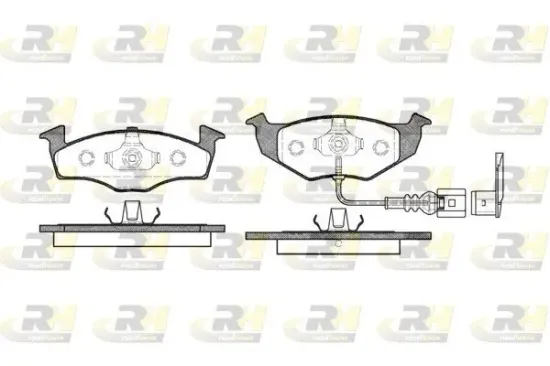 Bremsbelagsatz, Scheibenbremse Vorderachse ROADHOUSE 2609.11 Bild Bremsbelagsatz, Scheibenbremse Vorderachse ROADHOUSE 2609.11