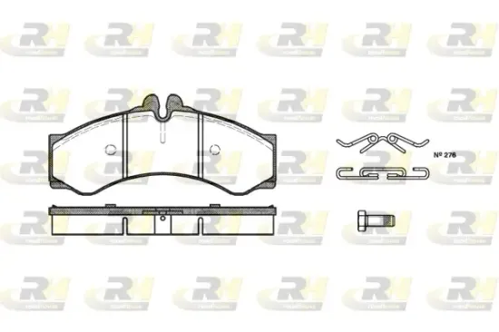 Bremsbelagsatz, Scheibenbremse Vorderachse ROADHOUSE 2614.00 Bild Bremsbelagsatz, Scheibenbremse Vorderachse ROADHOUSE 2614.00